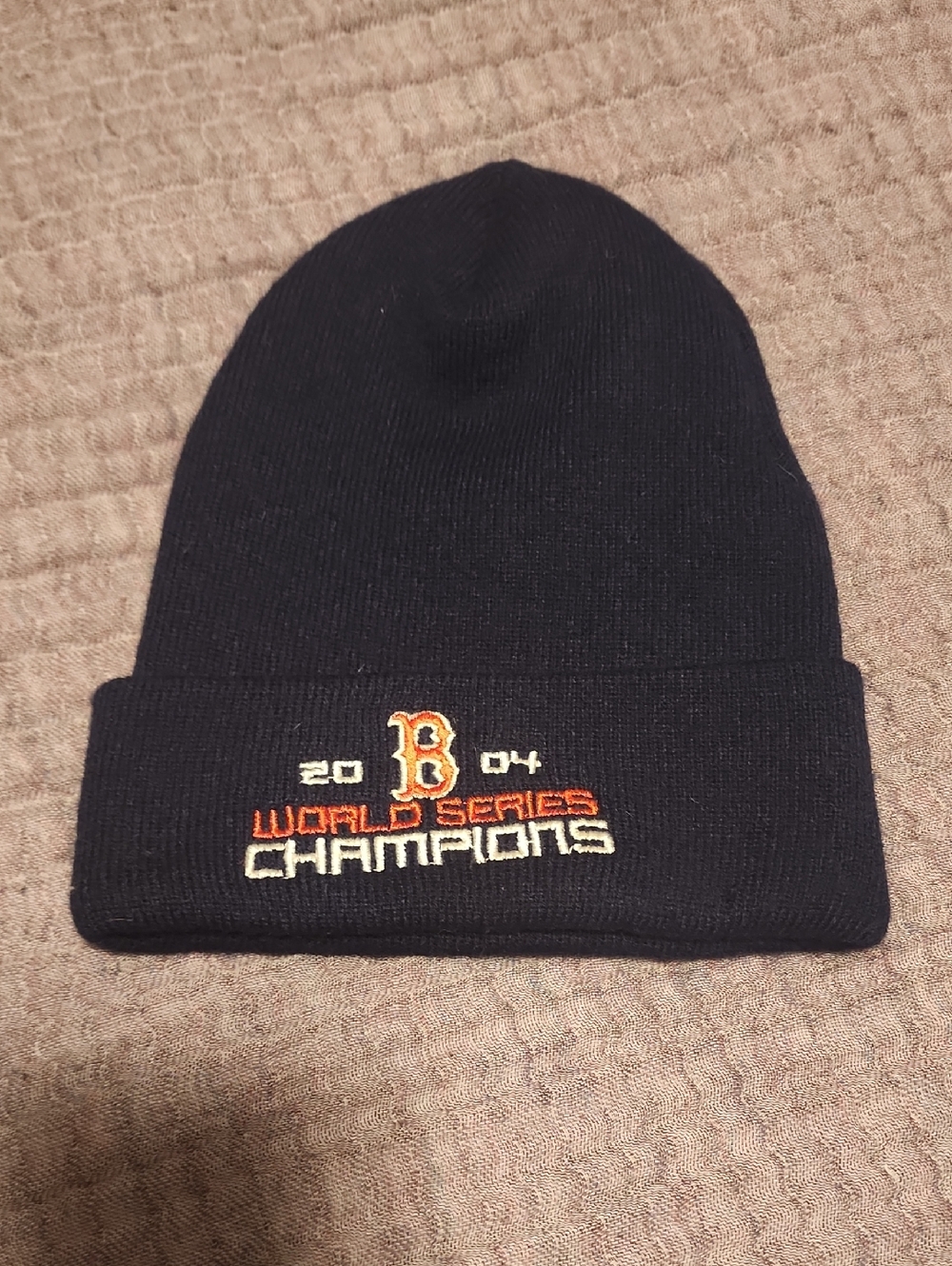 Boston Red Sox 2004 World Series Champions Navy Beanie